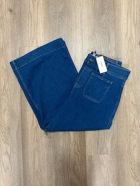 SPANX Cropped Wide Leg Jeans Size XL Petite NWT